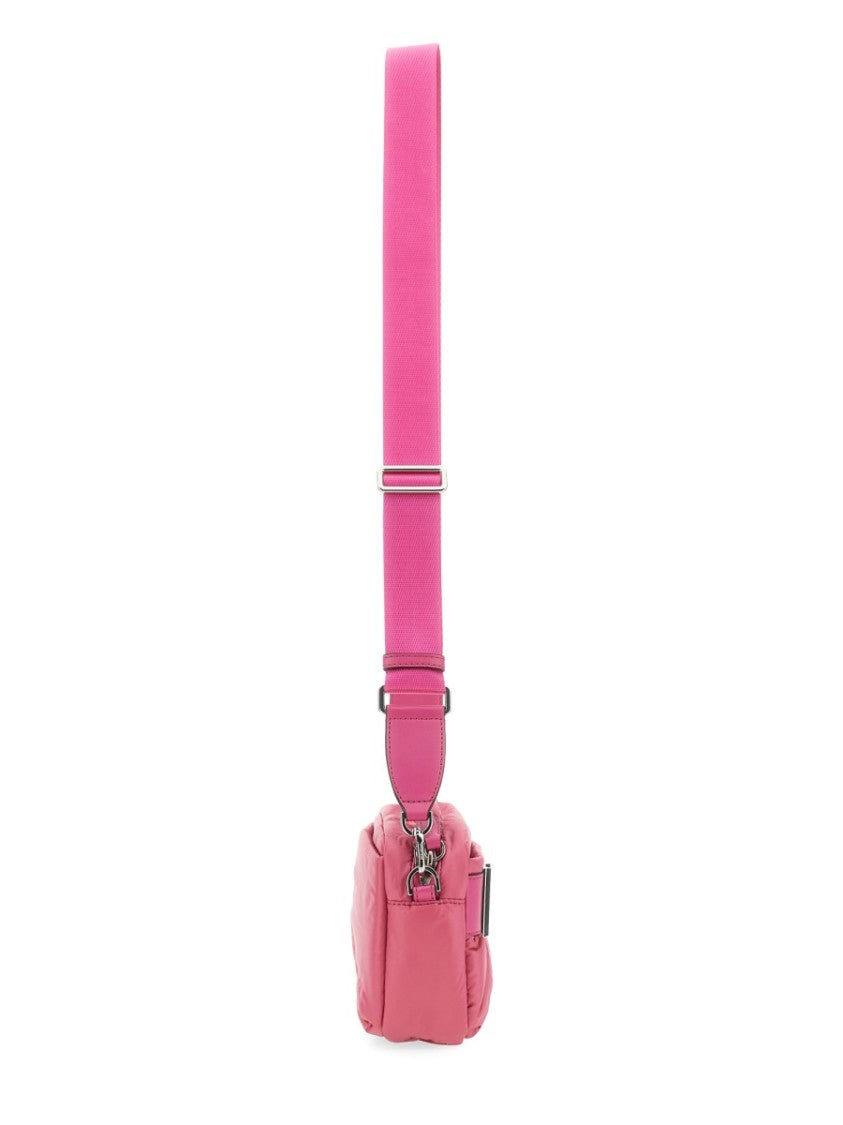 Michael Michael Kors Quilted Camera Bag With Prominent Logo And Adjustable Strap