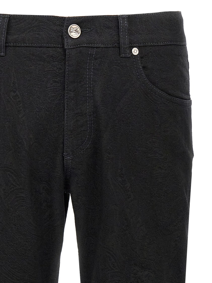 Etro Jacquard Denim Jeans