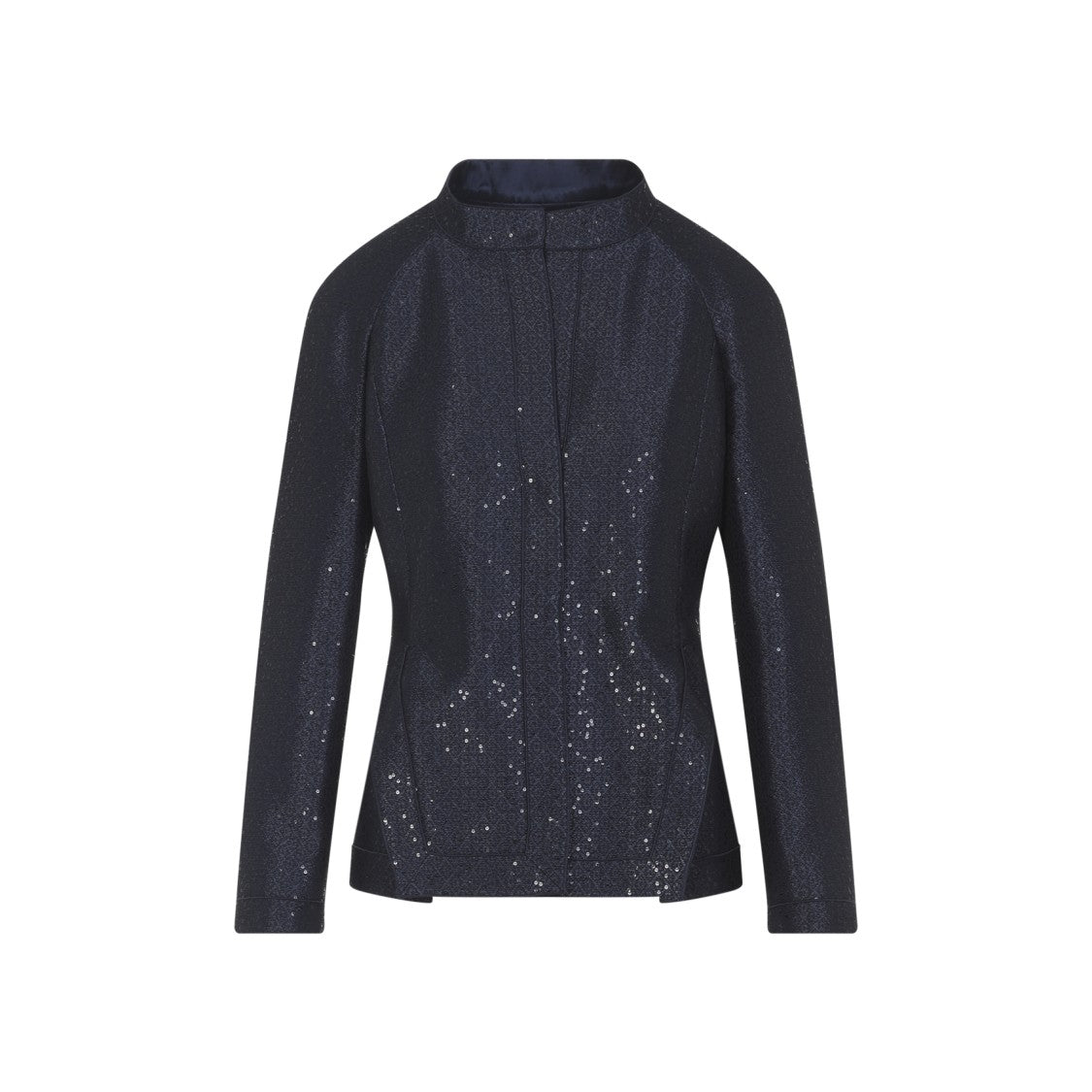 Giorgio Armani Fitted Blue Blazer