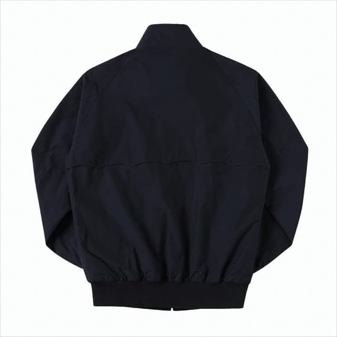 Baracuta Classic Black Bomber Jacket With Tartan Lining