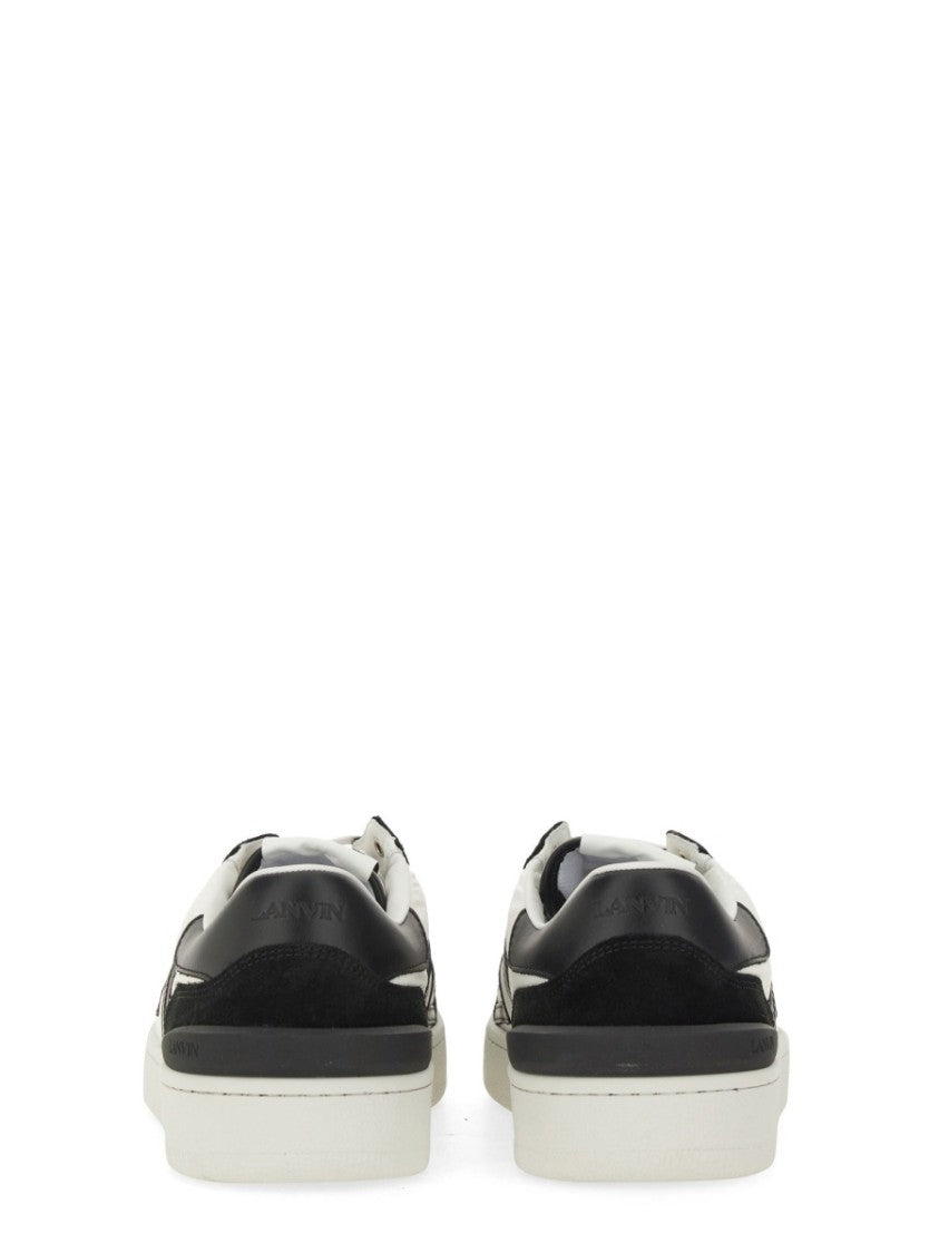 Lanvin "Clay" Calf Leather Accents Sneakers