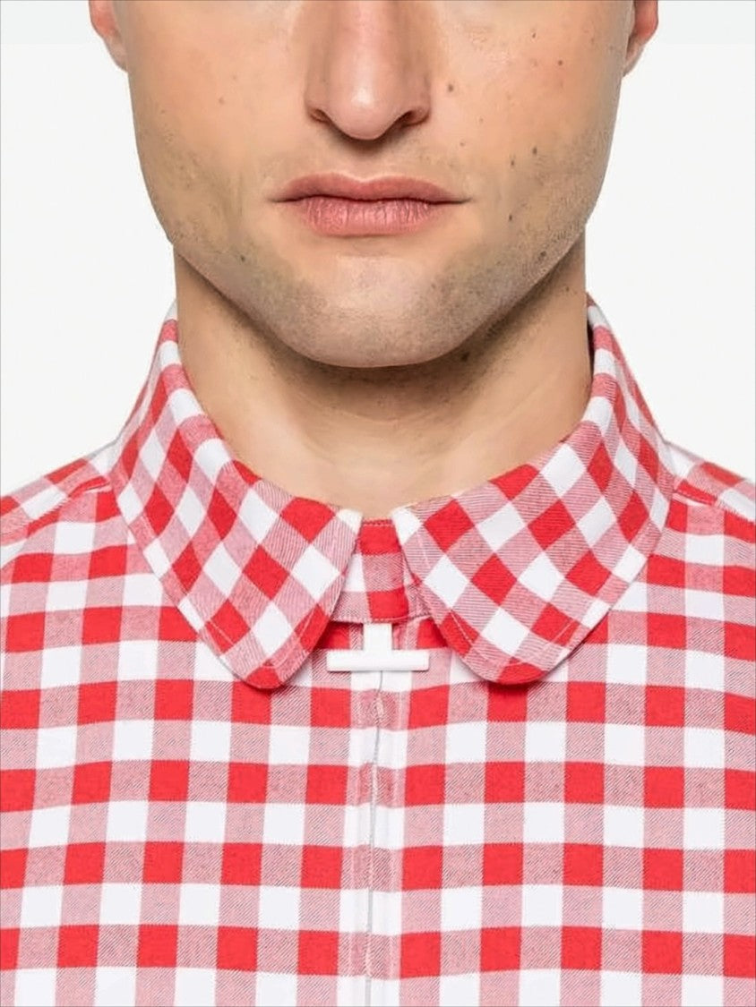 Thom Browne Gingham Check Long-Sleeve Cotton Shirt