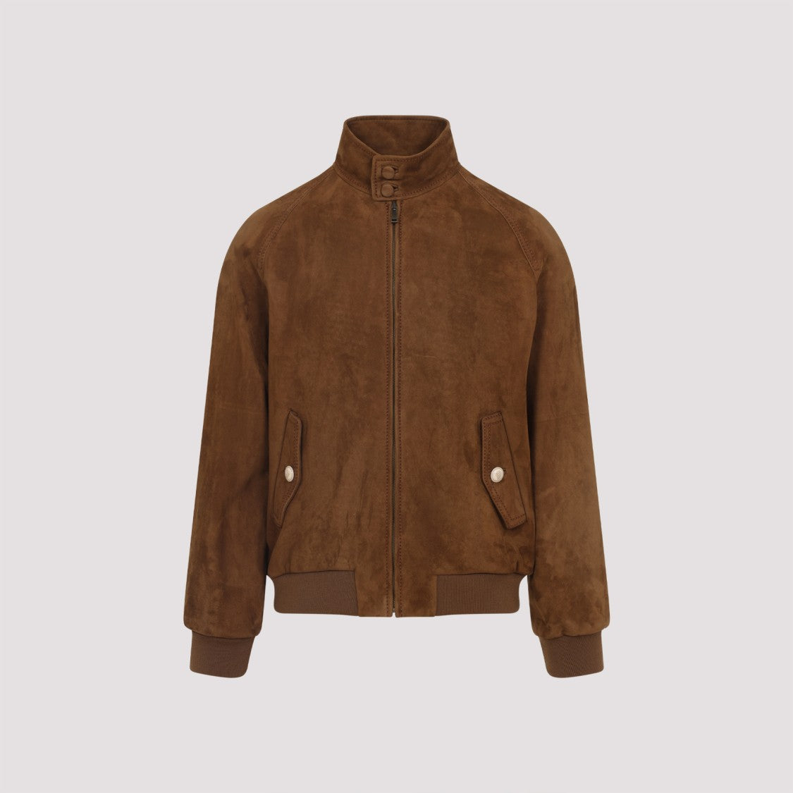 Valentino Tobacco Brown Lambskin Suede Leather Jacket