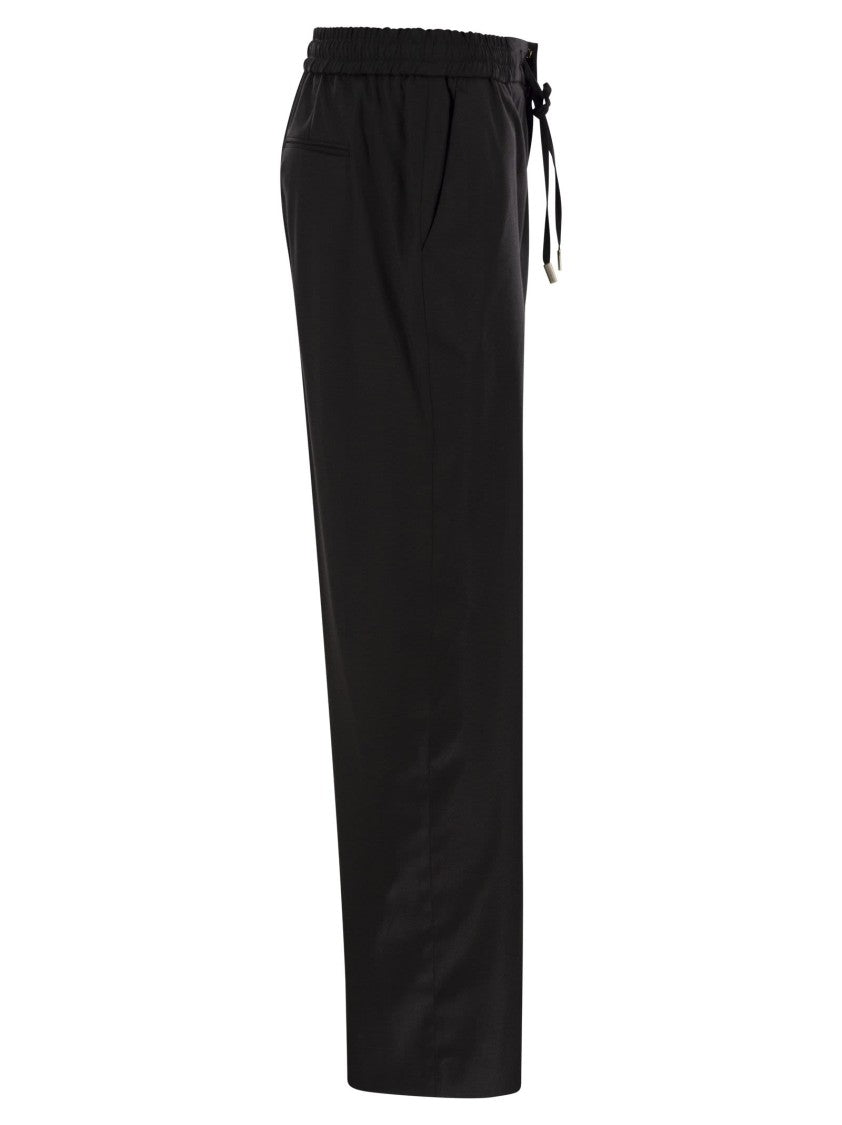 Pt Torino Erika - Fluid Wool Twill Pants