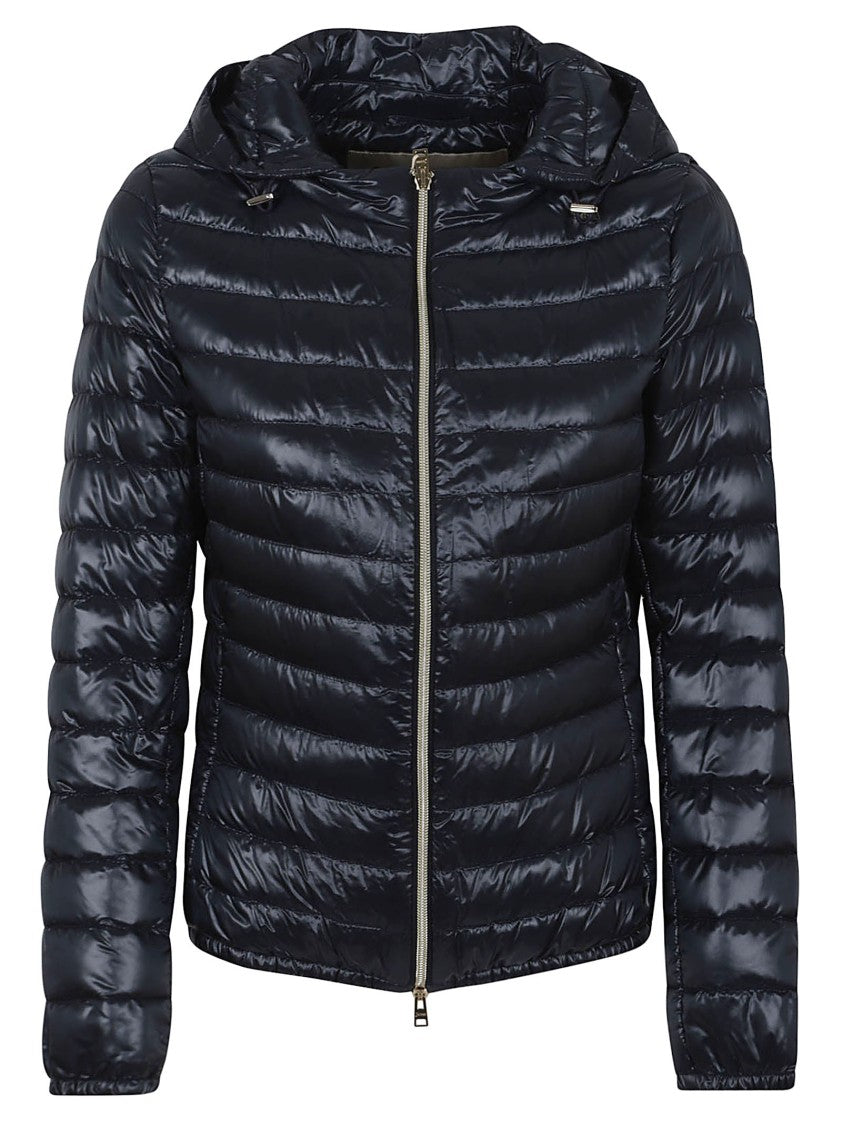 Herno Ultralight Down Bomber Jacket With Double Slider Zip