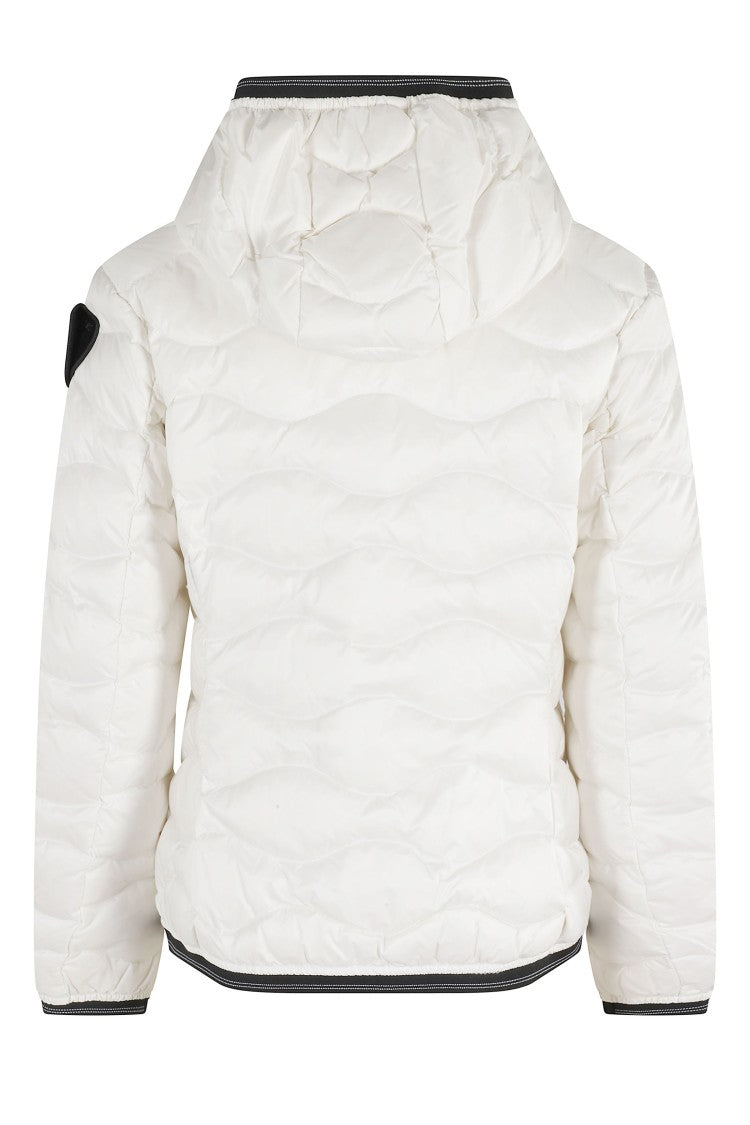 Blauer Quilted Hooded Camelia Jacket With Contrasting Trimming