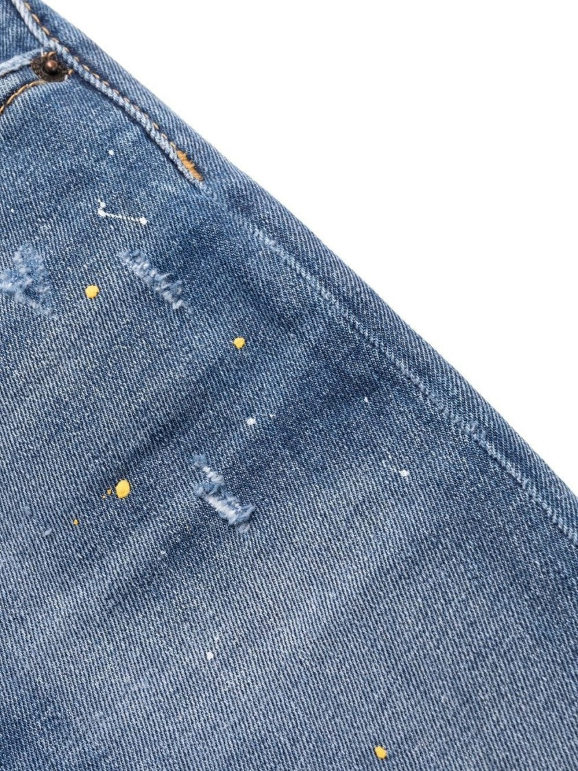 Dsquared2 Five-Pocket Skinny Jeans With Distressed Finish