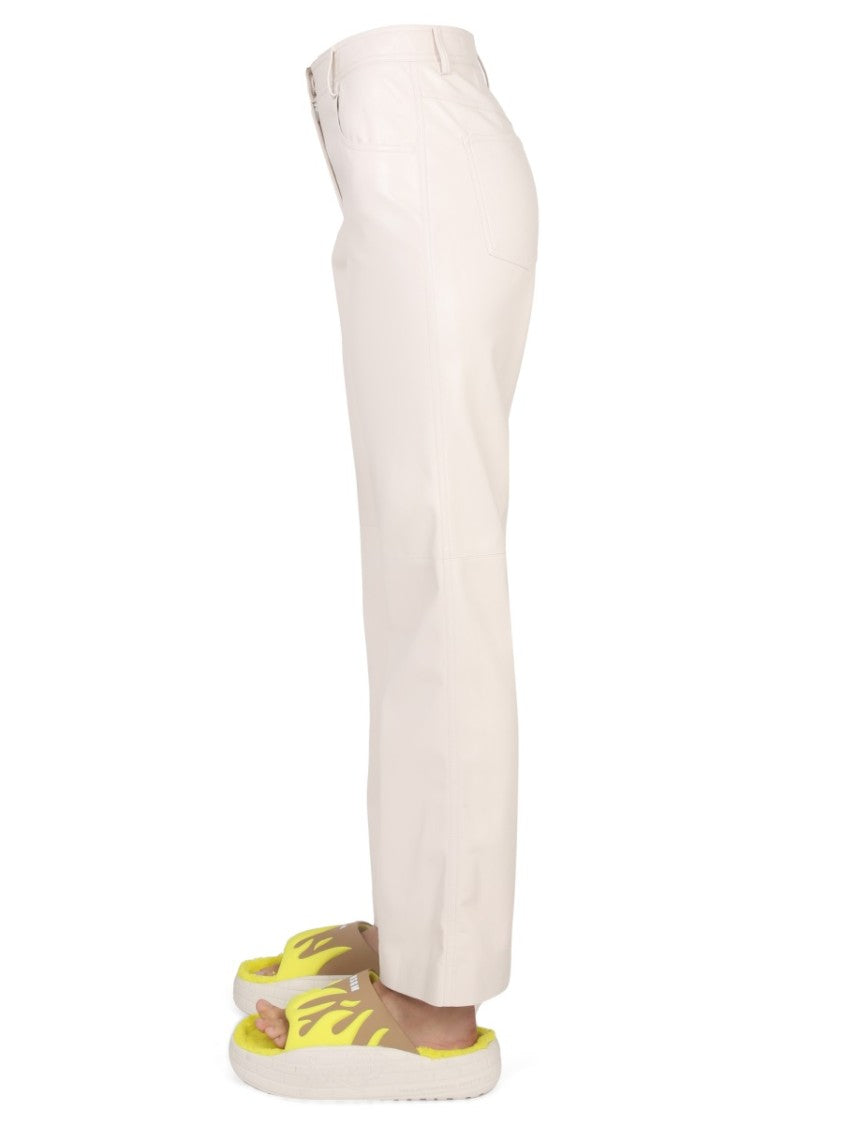 Msgm Straight-Leg High Waist Pants