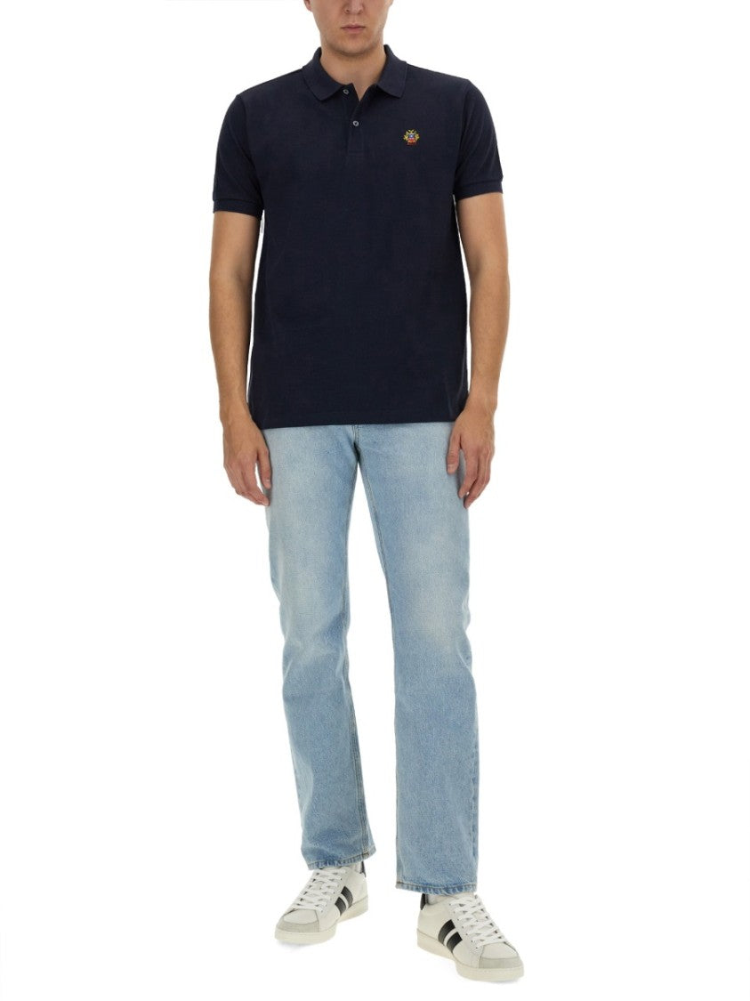 Bally Regular Fit Black Polo Shirt