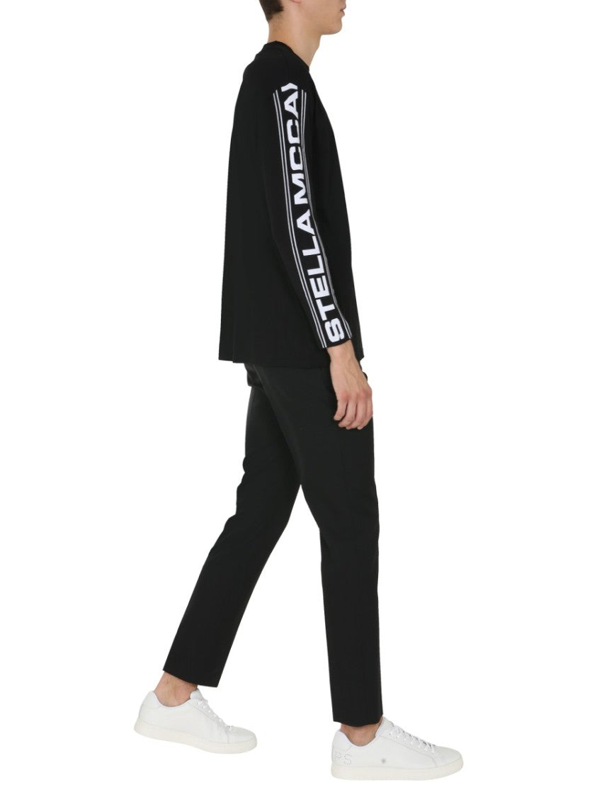 Stella Mccartney Long-Sleeve Graphic Round Neck T-Shirt