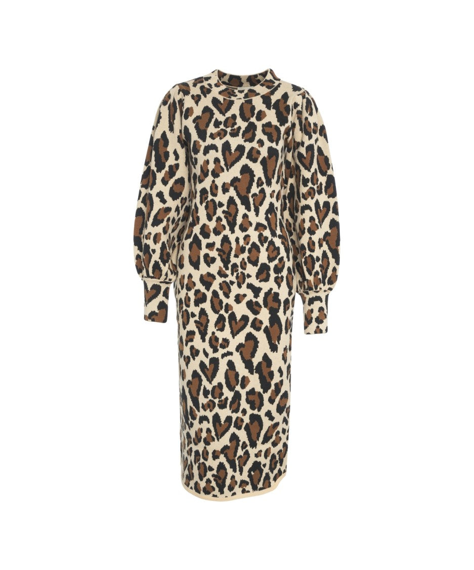 Farm Rio Animal Print Midi Dress