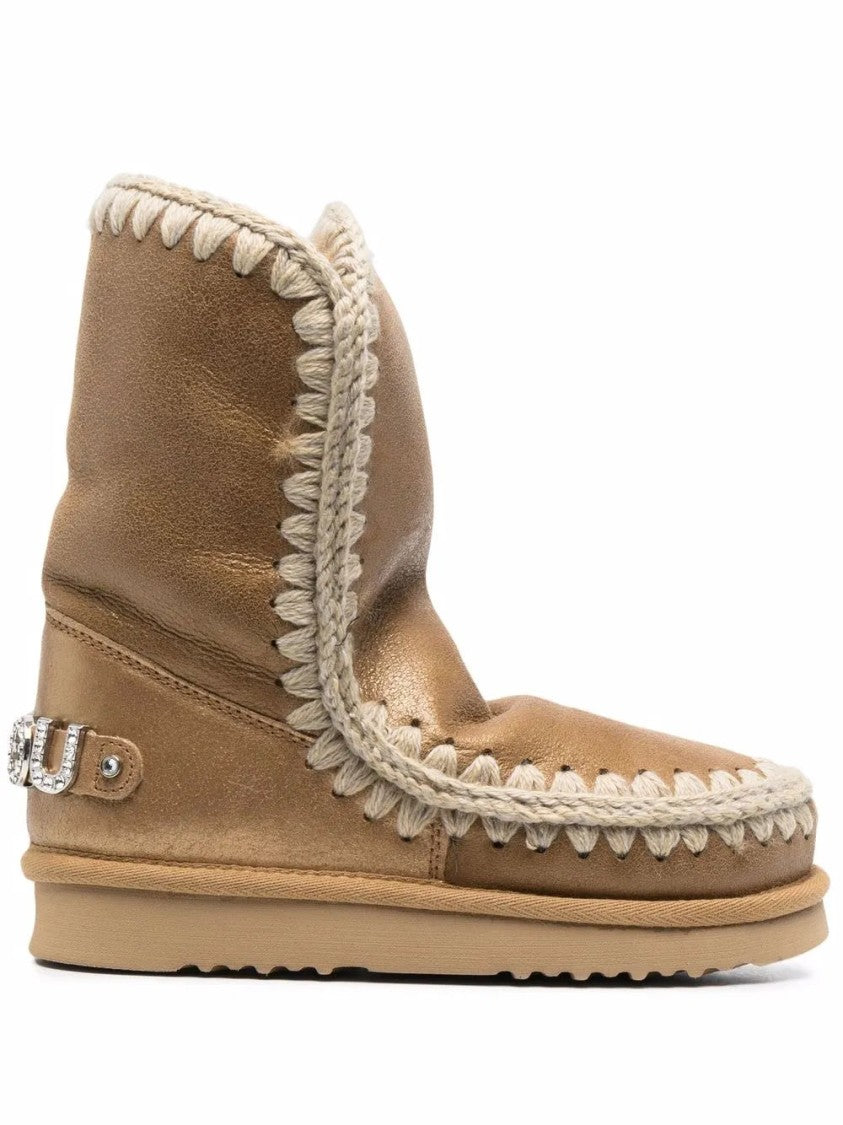 Mou Ankle Boots With Unique Stitched Detailing