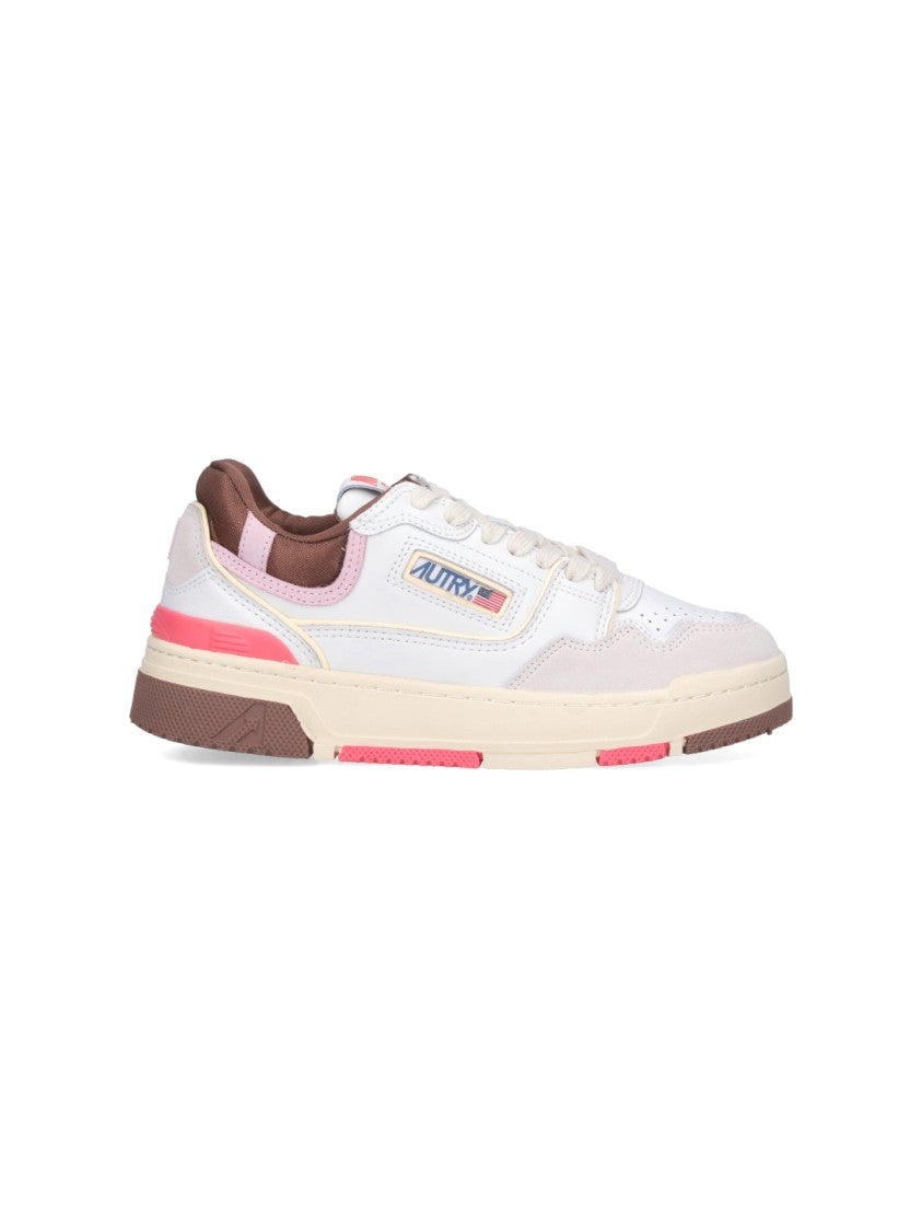 Autry Clc Low-Top Sneakers In White Leather