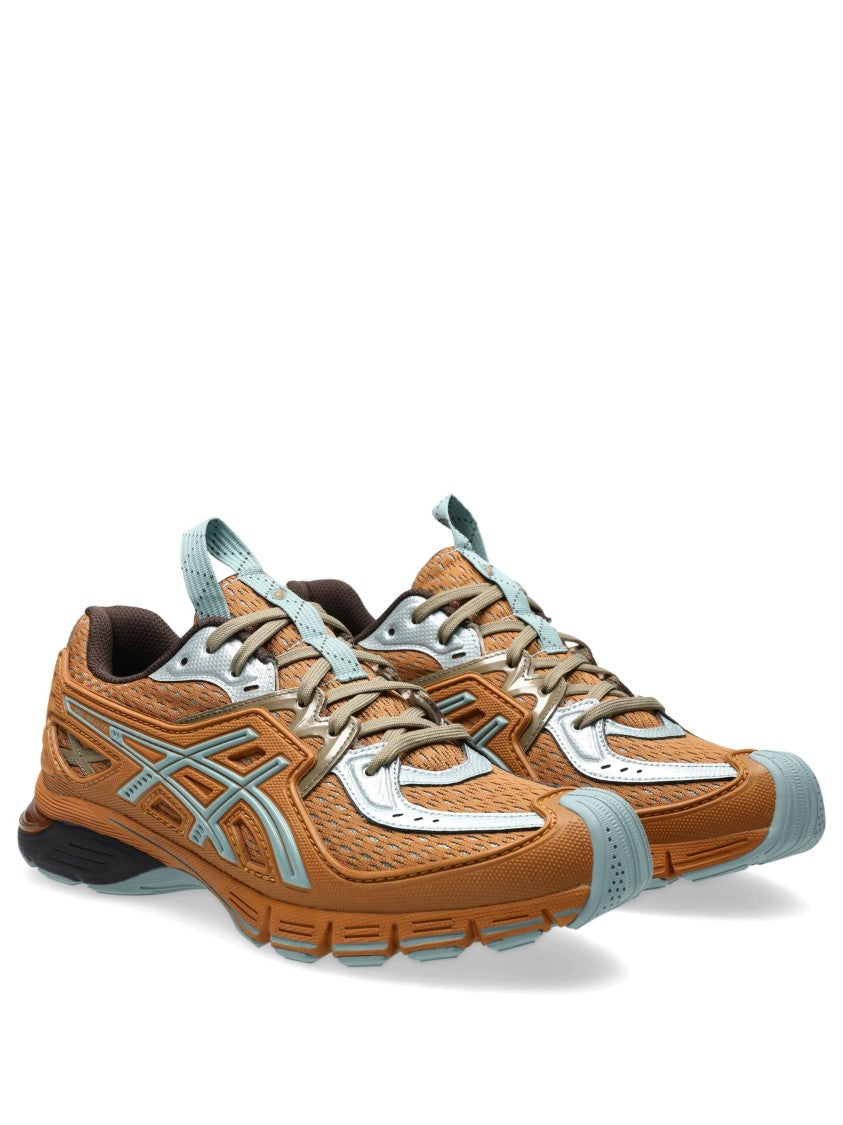 Asics X Kiko Kostadinov Burnt Orange Low-Profile Sneakers With Light Blue Accents