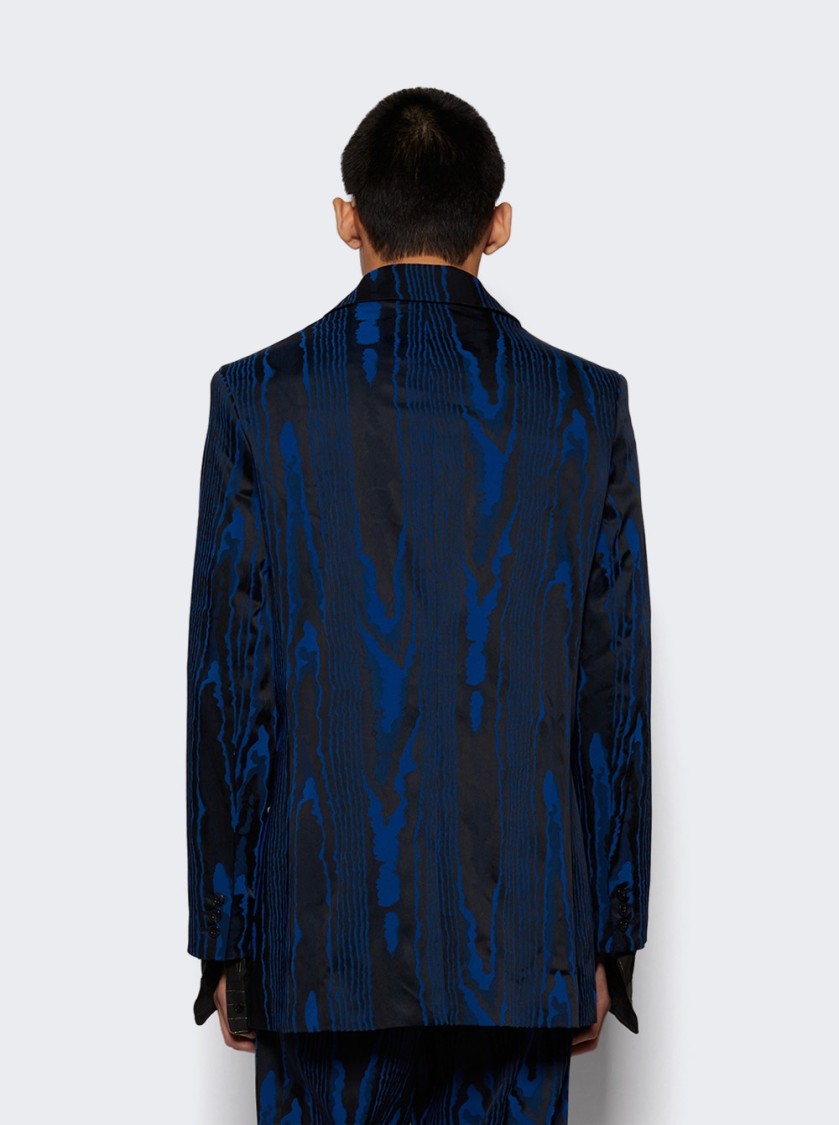 Martine Rose Double Breasted Jacket Blue And Black