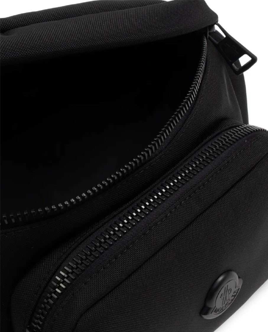 Moncler Black Belt Bag With Adjustable Strap