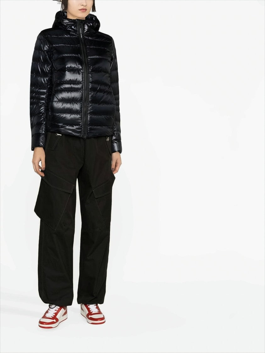 Canada Goose Glossy Quilted Short Padded Jacket With Hood