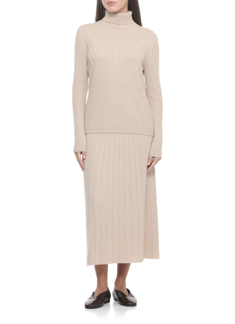 D. Exterior Beige Cashmere Blend Sweater