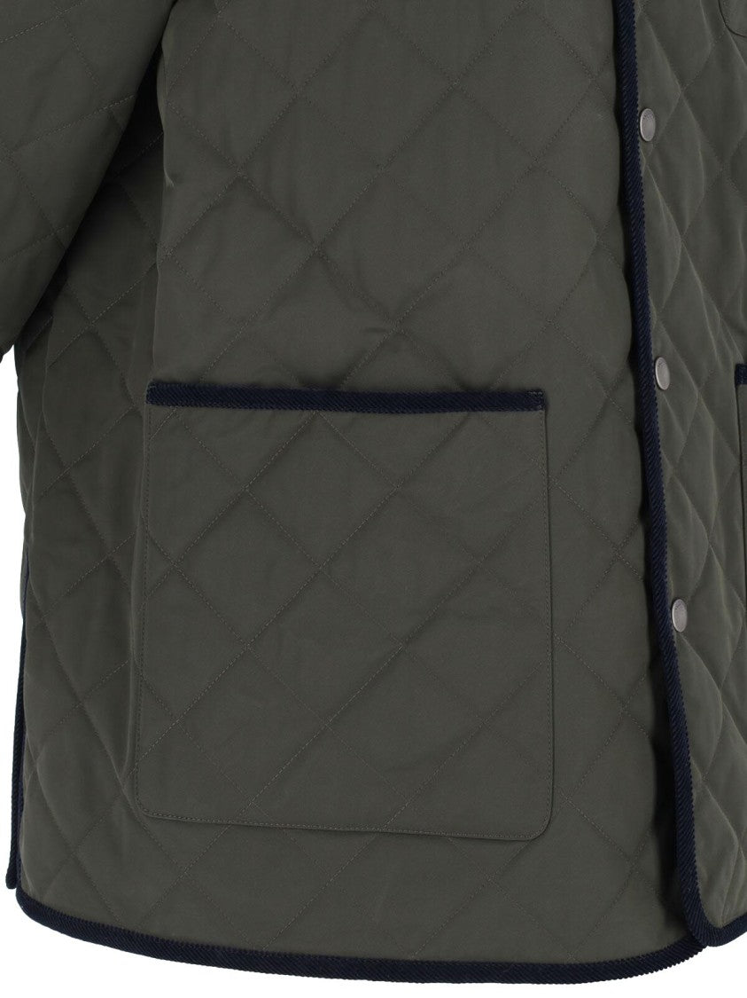 Valentino 'Vlogo' Quilted Jacket – Green