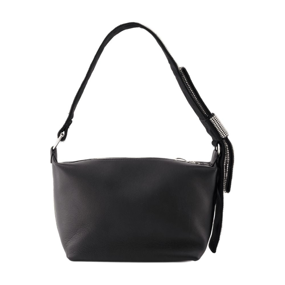 Kara Hobo Bow Bag - Leather - Black