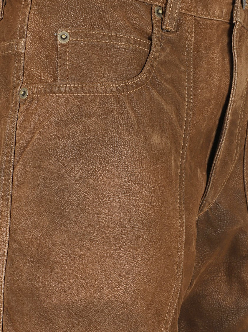 Isabel Marant Camel Brown Trousers With Concealed Fastening
