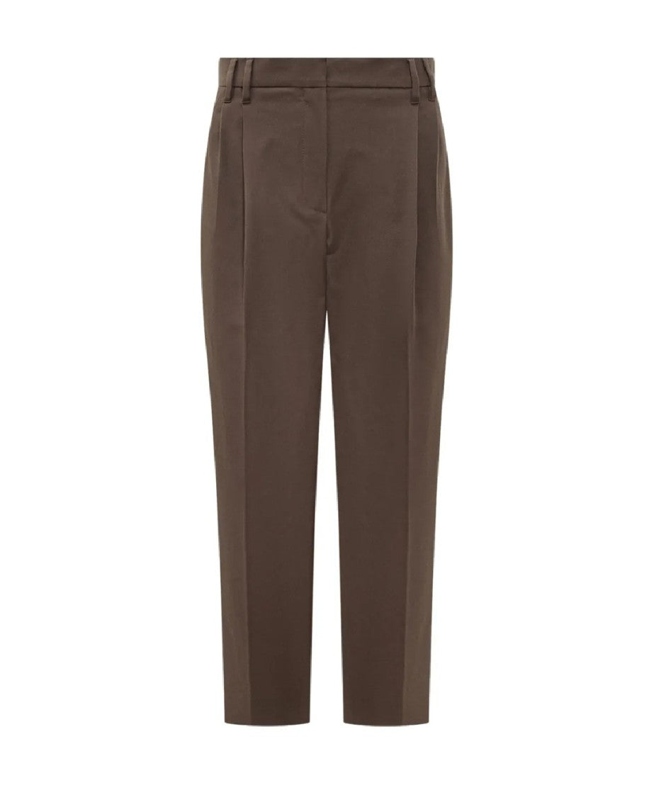 Brunello Cucinelli Straight-Fit Tailored Trousers With Pleats