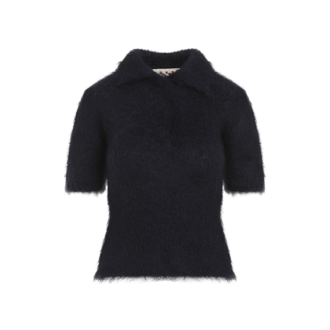 Marni Mohair Blend Short-Sleeved T-Shirt With Unique Design And Finish