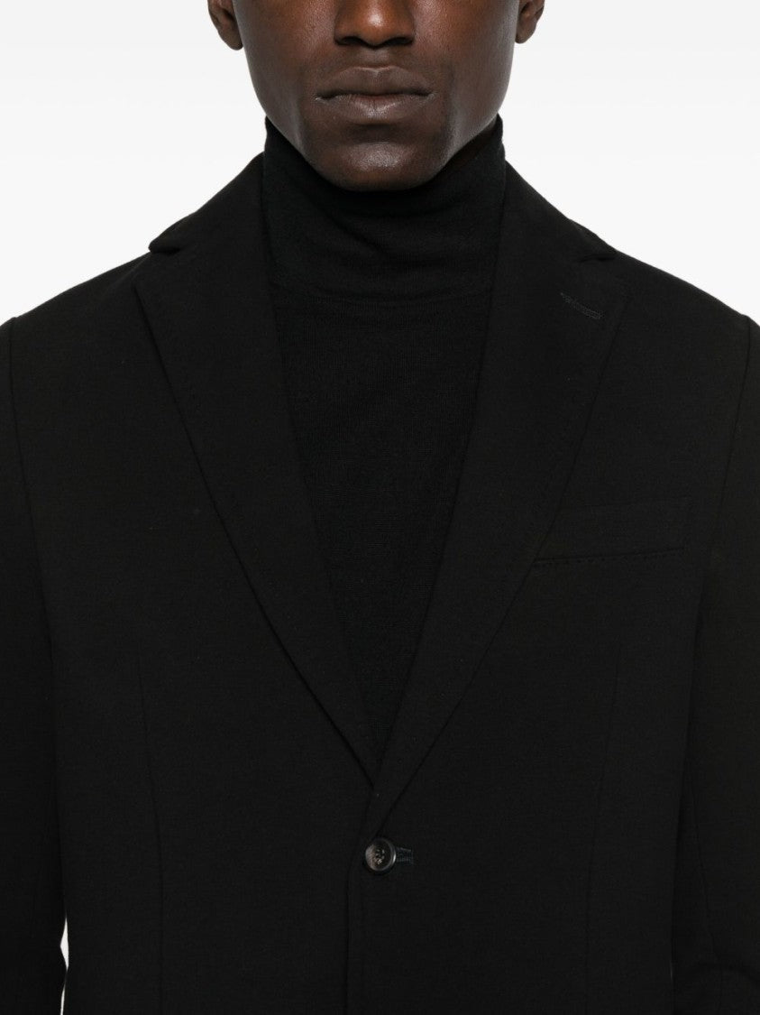 Circolo 1901 Tailored Black Jacket With Two-Button Front