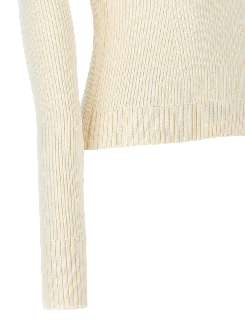 Magda Butrym Ribbed Viscose Blend Sweater
