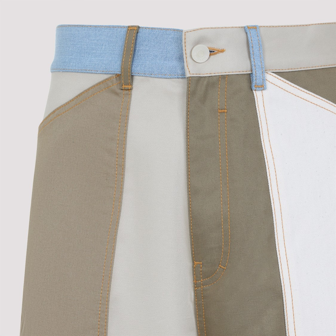 Givenchy Multicolored Cotton Relaxed Fit Denim Pants