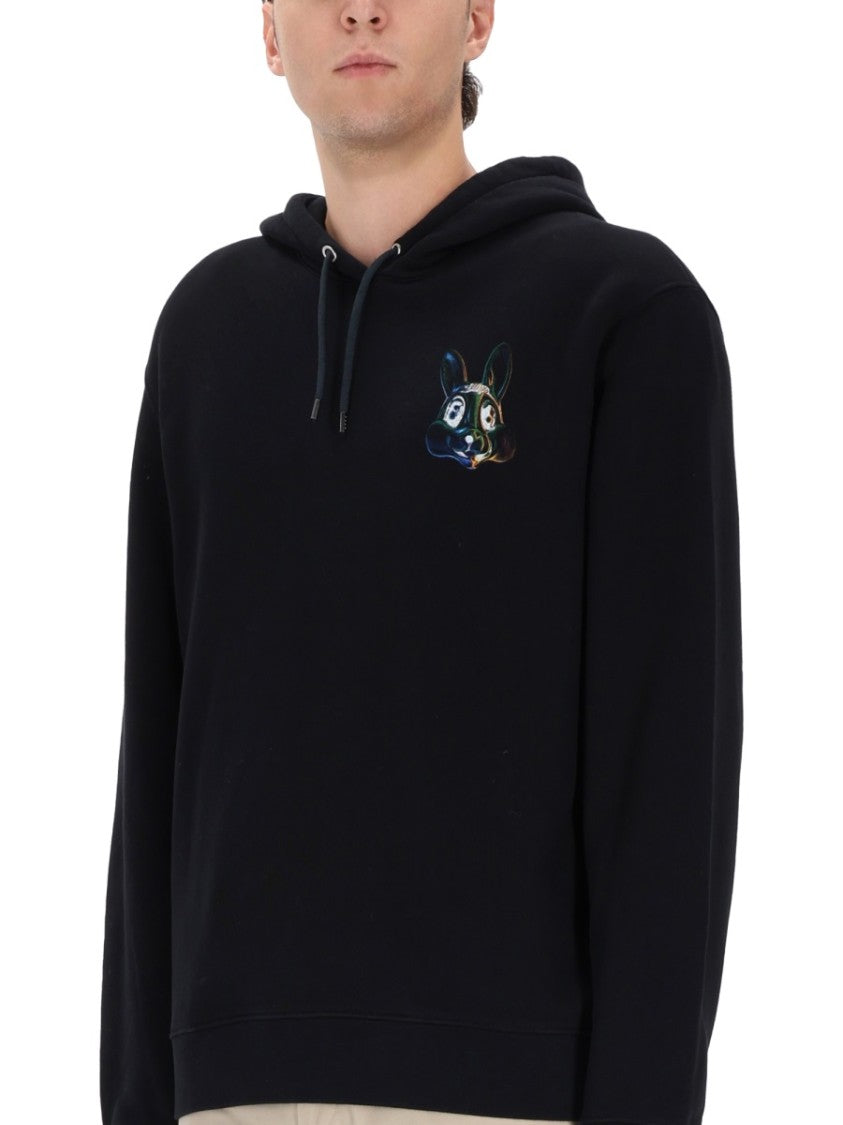 Ps Paul Smith Hooded Black Sweatshirt