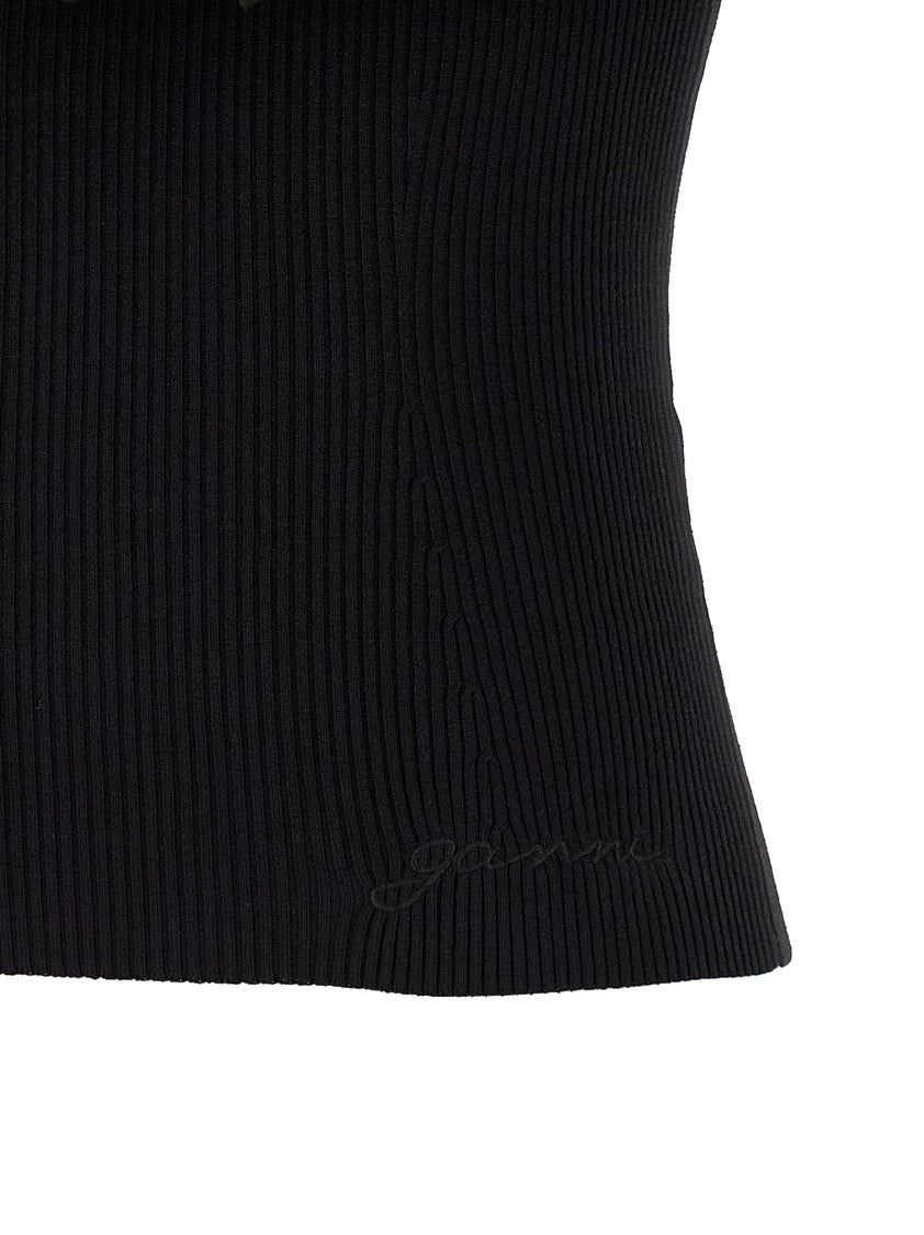 Ganni 'Melange Knit' Top