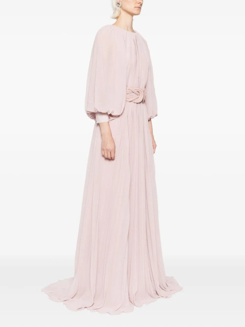 Saiid Kobeisy Pleated Long Dress