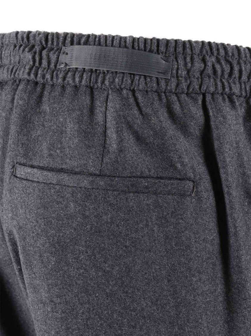 Briglia Dark Grey Trousers With Tapered Leg