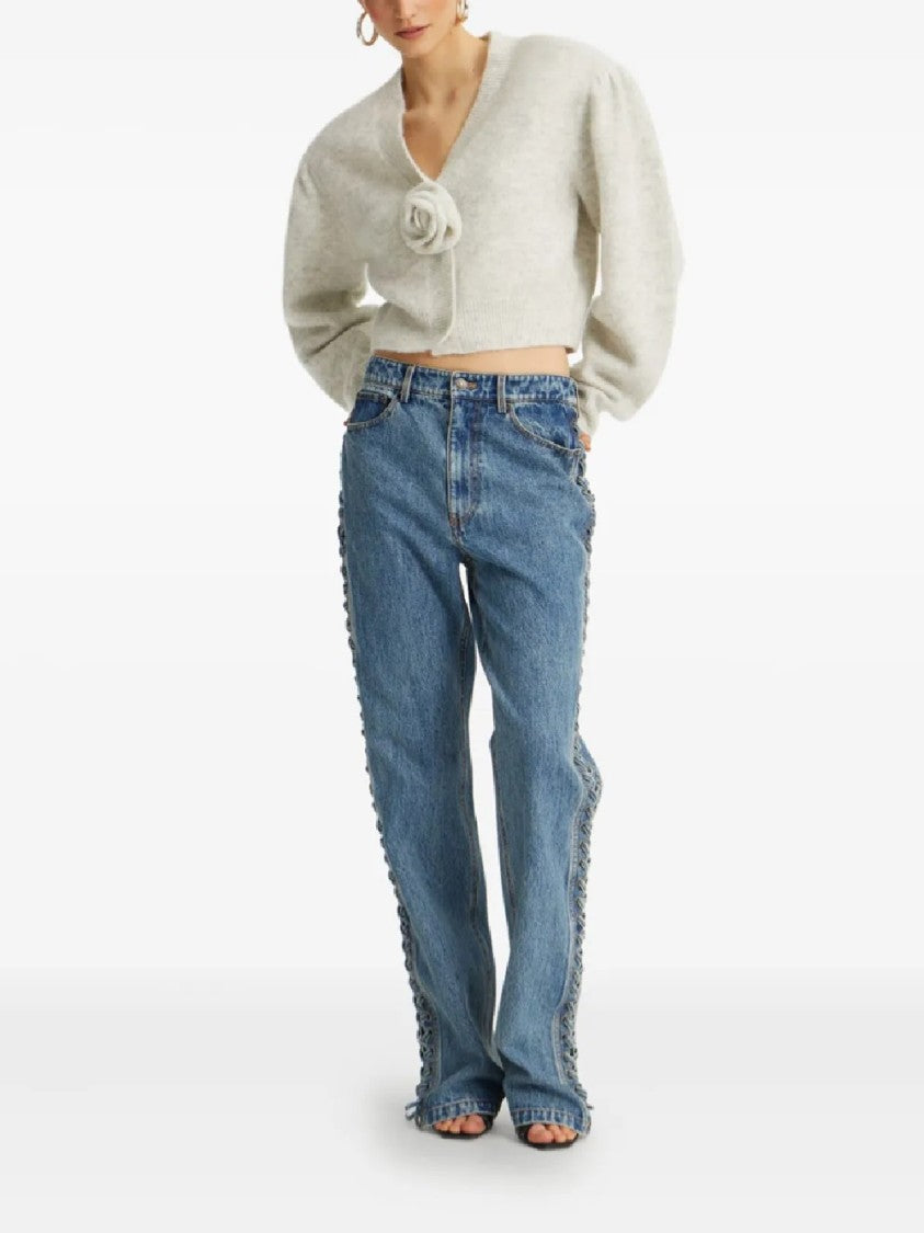 Rotate Laced Straight Leg Jeans