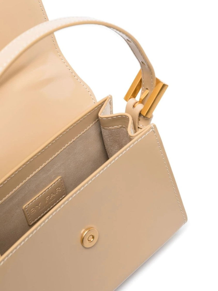 By Far Fran Kraft Leather Handbag