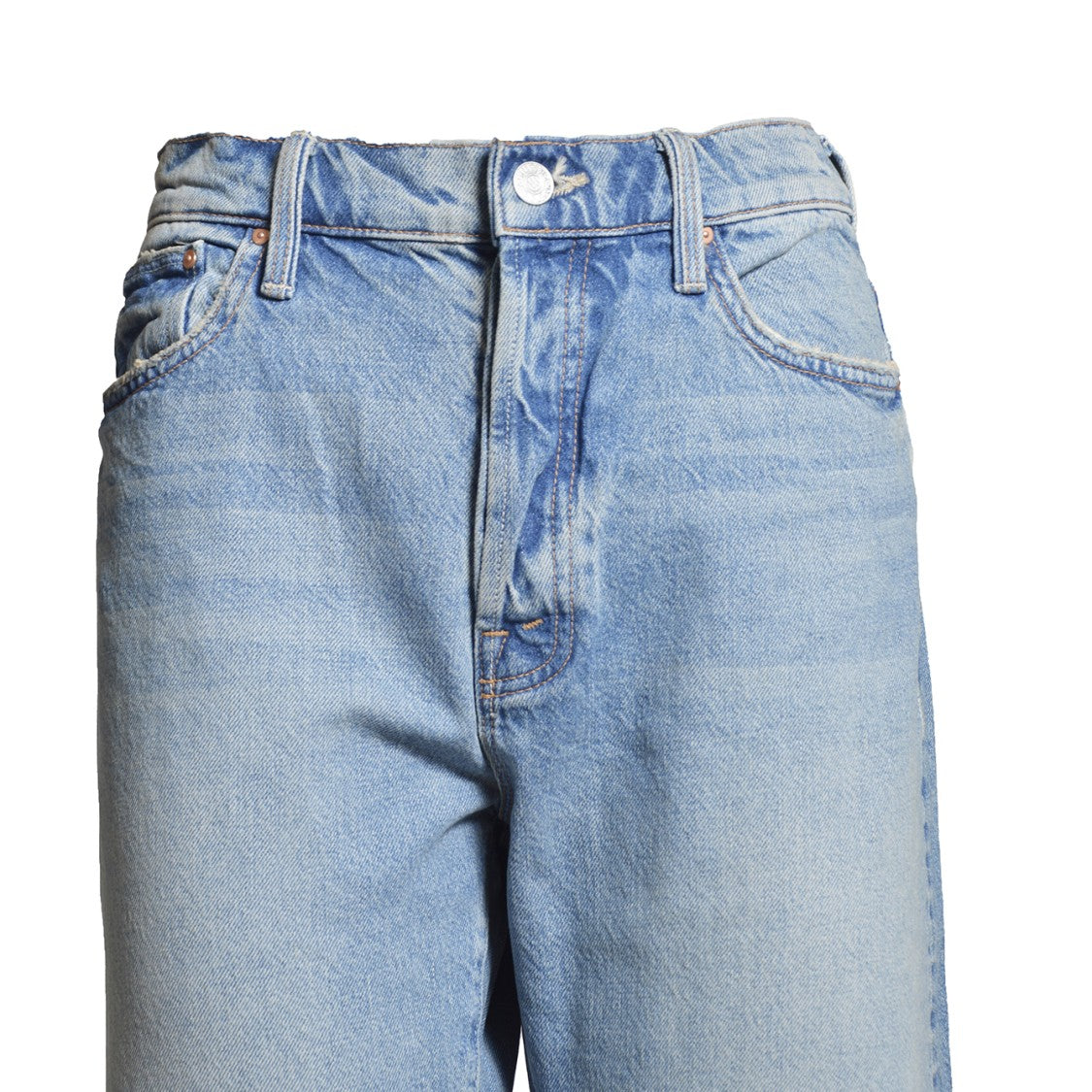 Mother Straight-Leg Jeans With Five-Pocket Design