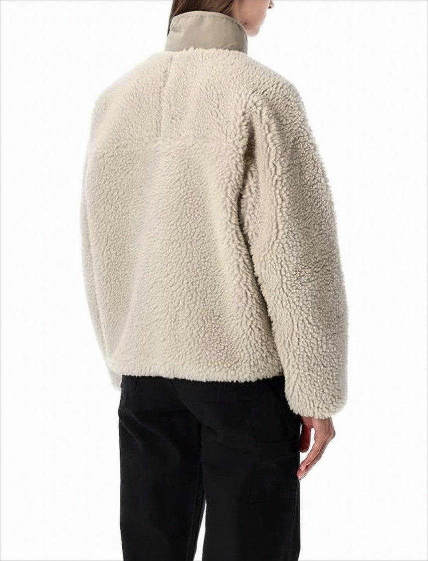 Patagonia Plush Fleece Jacket With High Collar