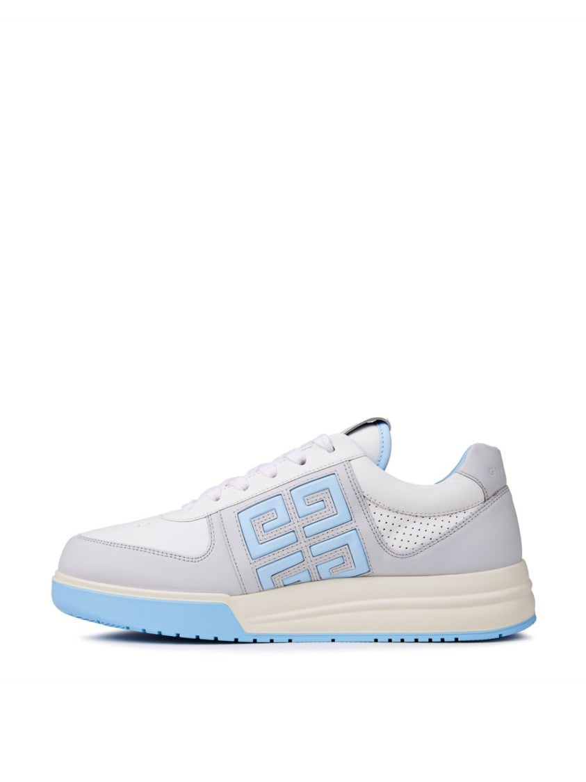 Givenchy Low-Top Leather Sneakers With Geometric Logo Detail