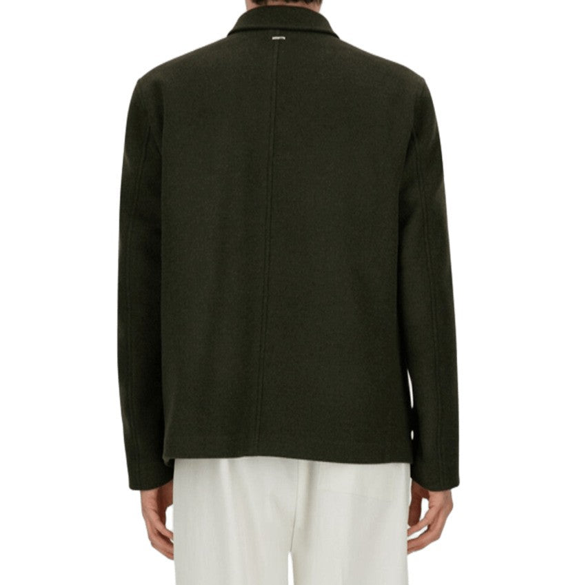 Herno Twill Effect Wool Blend Casual Jacket