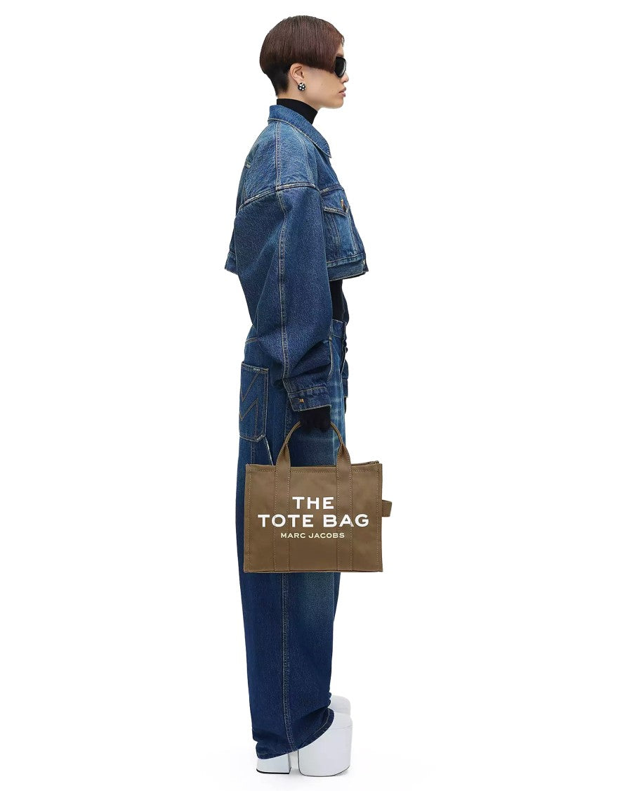 Marc Jacobs The Medium Tote Bag In Slate Green Canvas