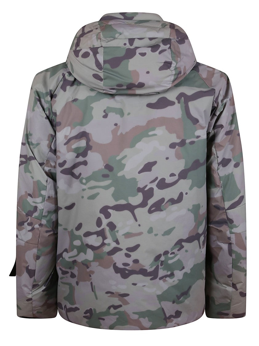 Outhere Iridescent Camouflage Piumino Jacket With Padded Lining And Hood