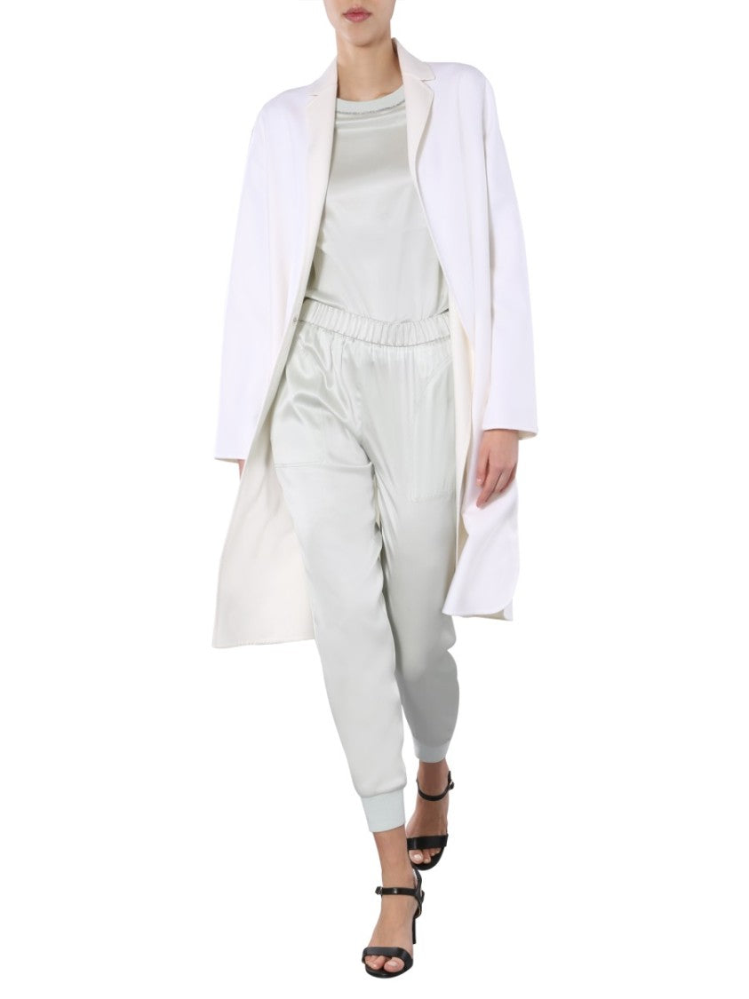 Fabiana Filippi Knee-Length V-Neck Coat With Jewel Detail