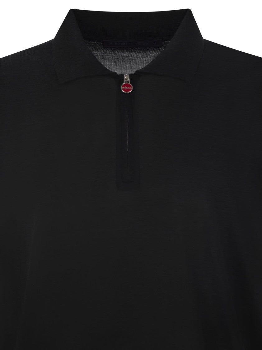 Kiton Wool Polo Shirt