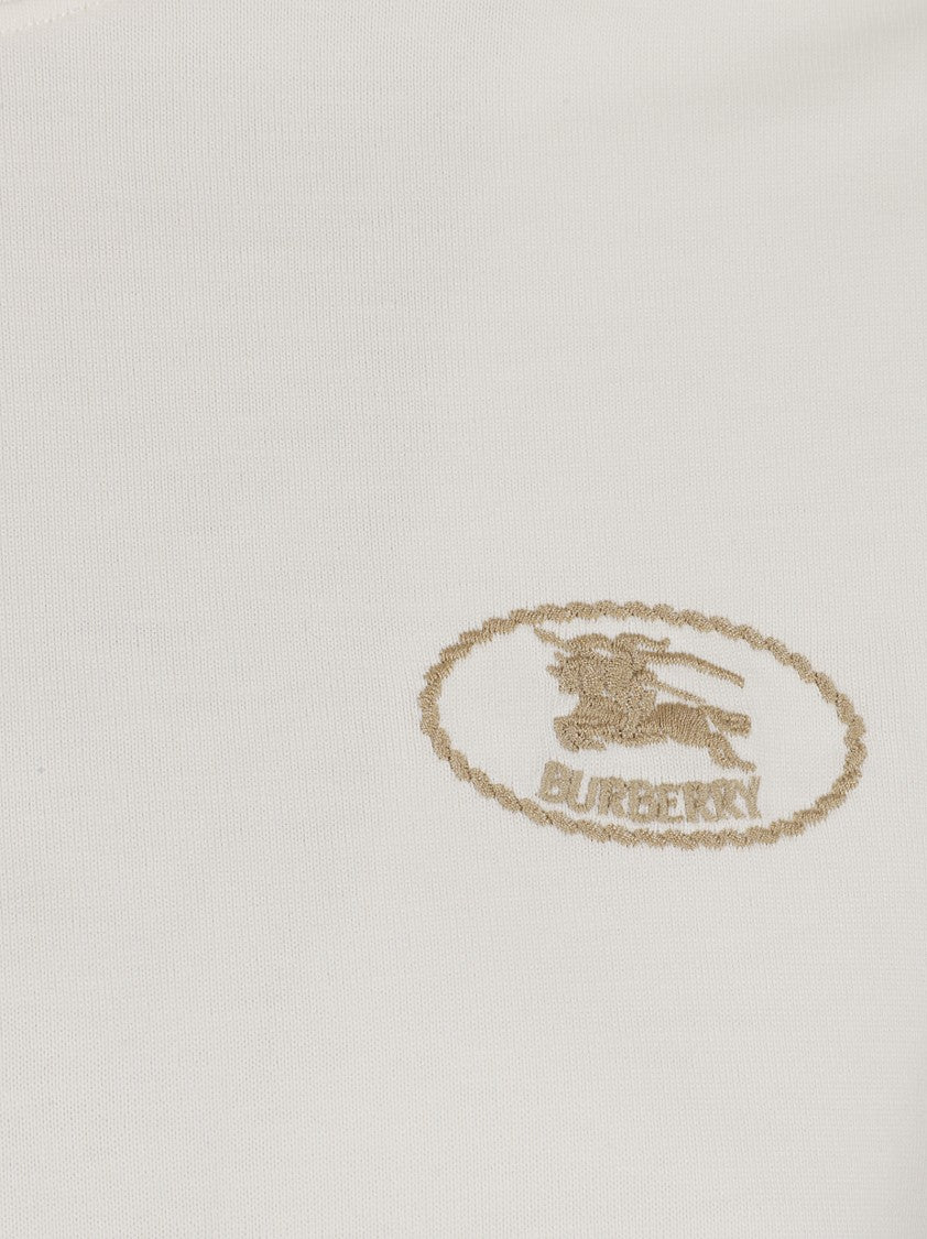 Burberry Ribbed Crew-Neck Cotton T-Shirt