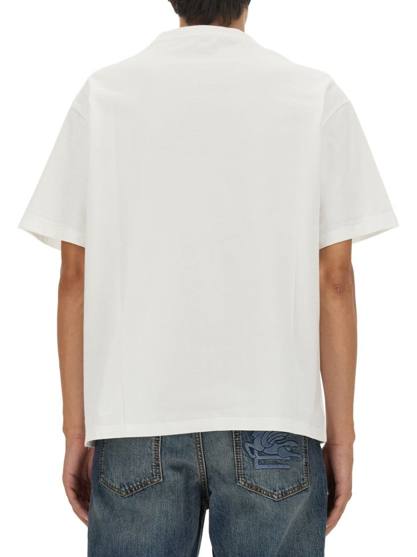Etro T-Shirt Featuring Pegasus Embroidery