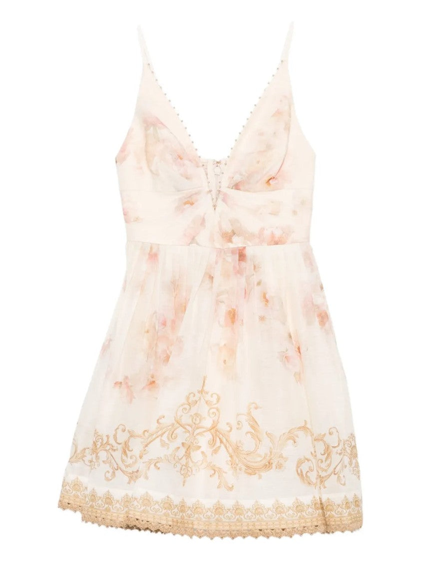 Zimmermann Hypnotic Trimmed Mini Dress