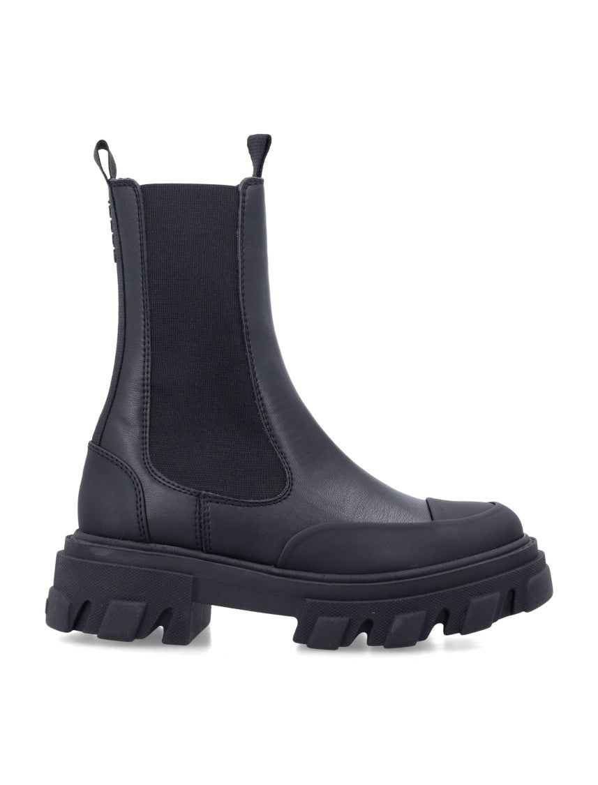 Ganni Cleated Mid Chelsea Boot