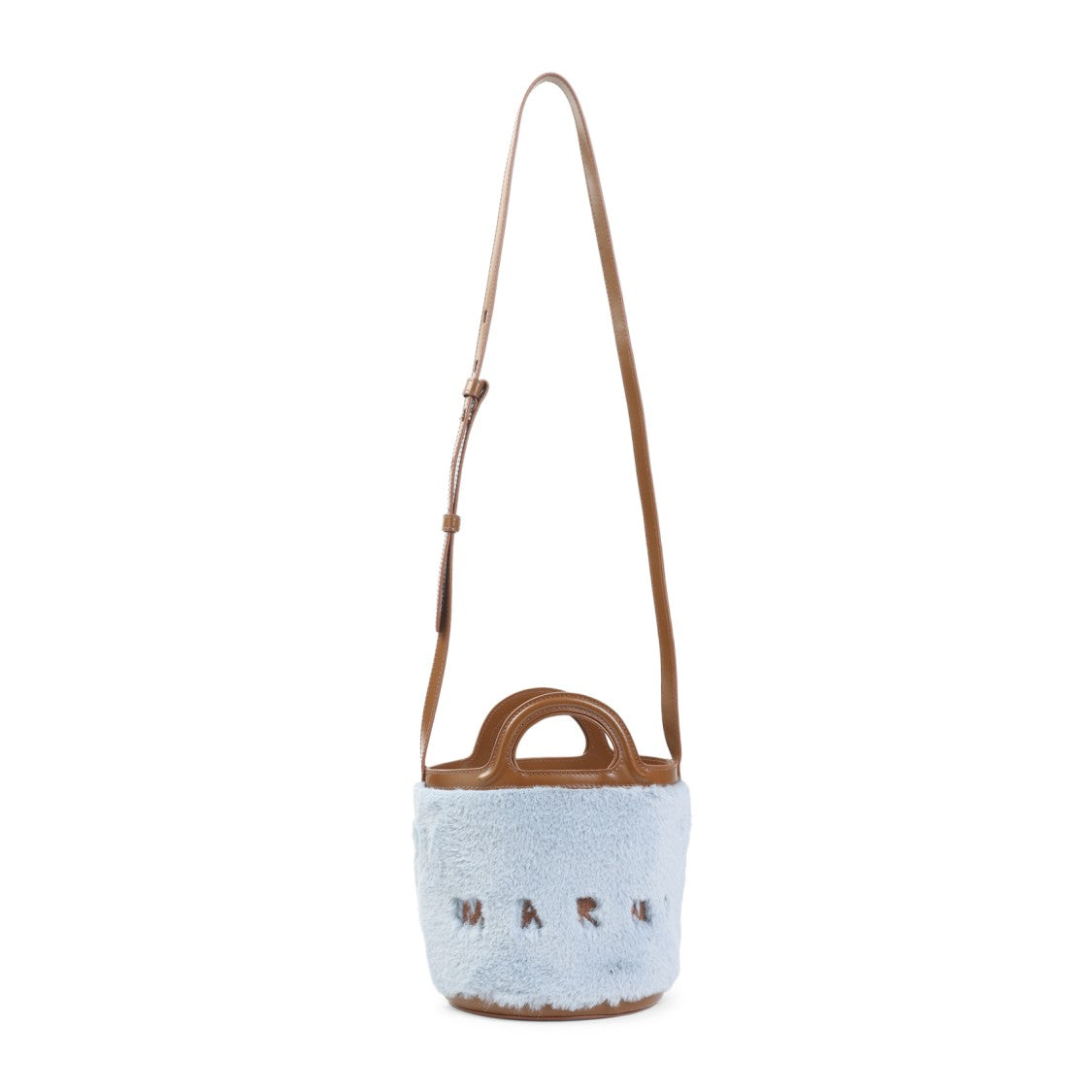 Marni Plush Bucket Handbag With Adjustable Strap