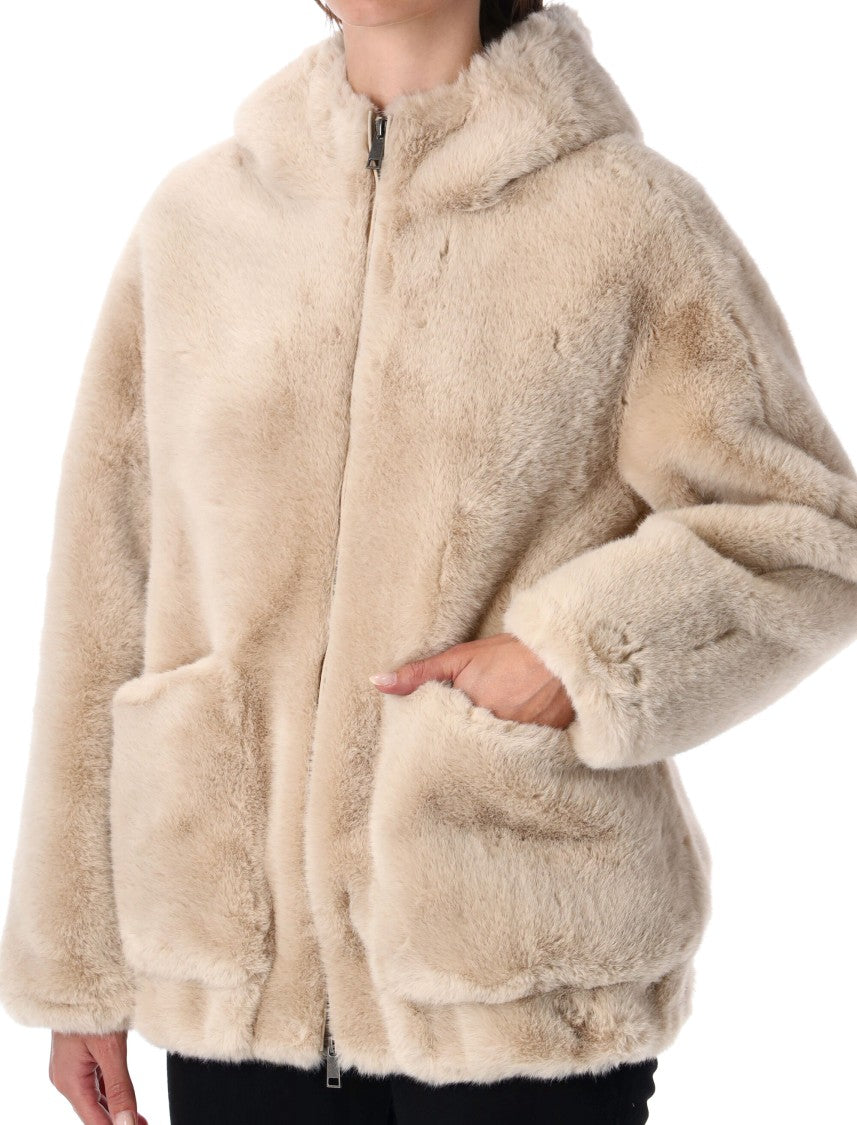Urbancode Fleece Hoodie Faux Fur